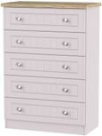 Vienna Cashmere 5 Drawer Chest