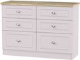 Vienna Cashmere 6 Drawer Midi Chest