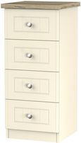 Vienna Cream 4 Drawer Narrow Chest