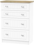 Vienna Porcelain 4 Drawer Deep Chest