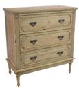 Vintage Mahogany French Style 3 Drawer Chest