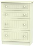 Warwick Cream 4 Drawer Deep Chest