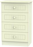 Warwick Cream 4 Drawer Midi Chest