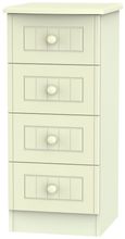 Warwick Cream 4 Drawer Narrow Chest