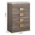 Westin Chest - 5 Drawer - Tall - Marble Top - Variation Available
