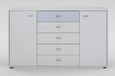 Tokio Combination Dresser - 2 Door - 5 Drawer - Alpine White
