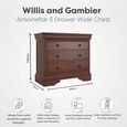 Antoinette Chest - 3 Drawer - Cherrywood
