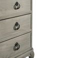 Camille Tall Chest - 6 Drawer - Grey Oak