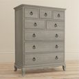 Camille Chest - 8 Drawer - Grey Oak
