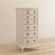 Ivory Tall Chest - 6 Drawer