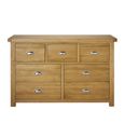 Woburn Wide Chest - 4+3 Drawer - Rustic Oak