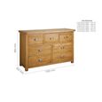 Woburn Wide Chest - 4+3 Drawer - Rustic Oak
