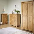 Woburn Narrow Chest - 4 Drawer - Rustic Oak