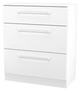 Worcester White 3 Drawer Deep Chest