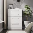 Worcester White 4 Drawer Deep Chest