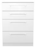 Worcester White 4 Drawer Deep Chest
