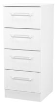 Worcester White 4 Drawer Narrow Chest