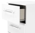 Worcester White 4 Drawer Narrow Chest