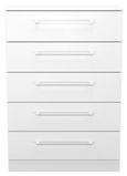 Worcester White 5 Drawer Chest