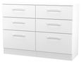 Worcester White 6 Drawer Midi Chest