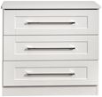 York White 3 Drawer Small Chest