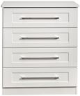 York White 4 Drawer Chest