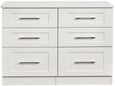 York White 6 Drawer Midi Chest