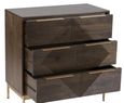 Zaine Walnut 3 Drawer Small Chest