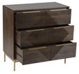Zaine Walnut 3 Drawer Small Chest