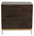 Zaine Walnut 3 Drawer Small Chest