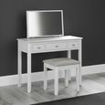 Hampstead Dressing Table Set - 3 Drawer - White