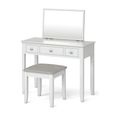 Hampstead Dressing Table Set - 3 Drawer - White
