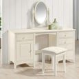 Cameo Double Dressing Table - White