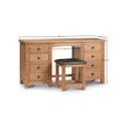 Marlborough Dressing Table - 8 Drawer - Double - Oak