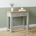 Wilmont Dressing Table - 2 Drawer - Grey Painted