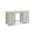 Maine Dressing Table - 6 Drawer - Double - Grey