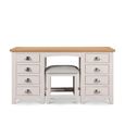 Richmond Dressing Table - 8 Drawer - Double - Grey