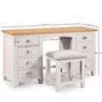 Richmond Dressing Table - 8 Drawer - Double - Grey