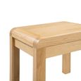 Curve Dressing Table with Stool - 2 Drawer - Oak