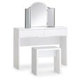 Manhattan Dressing Table - 2 Drawer - White Gloss