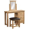 Appleby Dressing Table - 3 Drawer - Single Set - Oak
