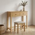 Arlington Dressing Table - 2 Drawer - Oak