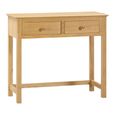 Arlington Dressing Table - 2 Drawer - Oak