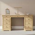Moreno Double Pedestal Dressing Table - Oak
