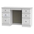Pembroke White Gloss 6 Drawer Double Dressing Table