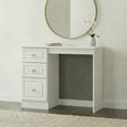 Pembroke White 3 Drawer Single Dressing Table