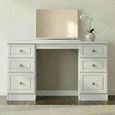Pembroke White 6 Drawer Double Dressing Table