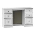 Pembroke White 6 Drawer Double Dressing Table