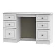 Pembroke White 6 Drawer Double Dressing Table