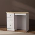 Vienna Dressing Table - 3 Drawer - Single - Cashmere